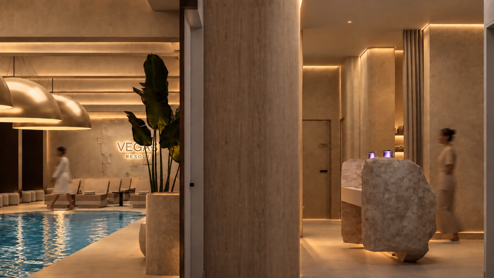 Spa & Wellness architectural rendering, view 4
